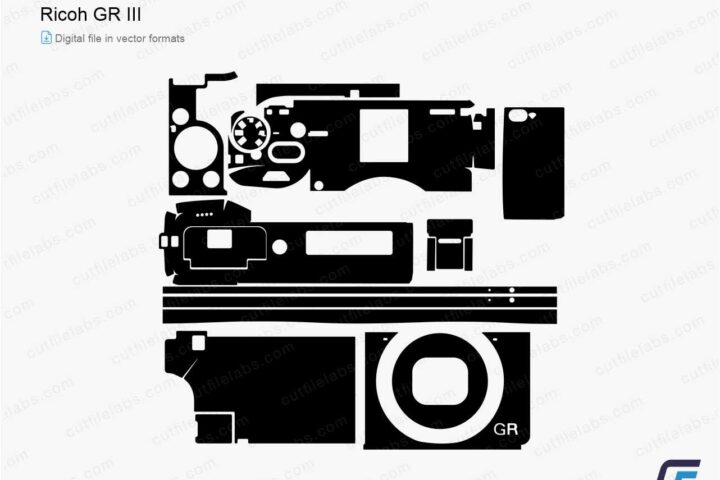 Ricoh GR III (2019) Cut File Template