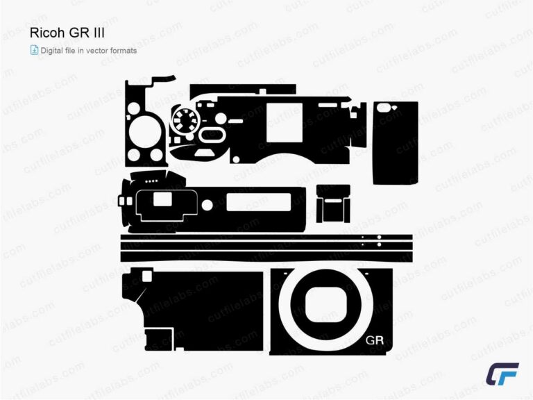 Ricoh GR III (2019) Cut File Template