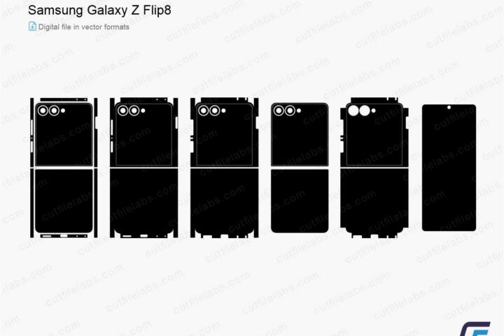 Samsung Galaxy Z Flip8 (2026) Cut File Template