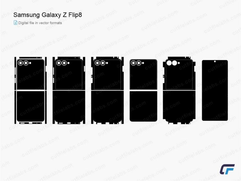Samsung Galaxy Z Flip8 (2026) Cut File Template