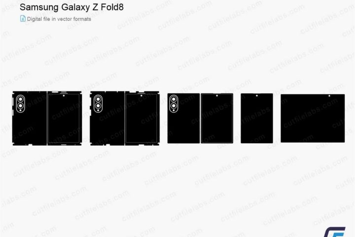 Samsung Galaxy Z Fold8 (2026) Cut File Template