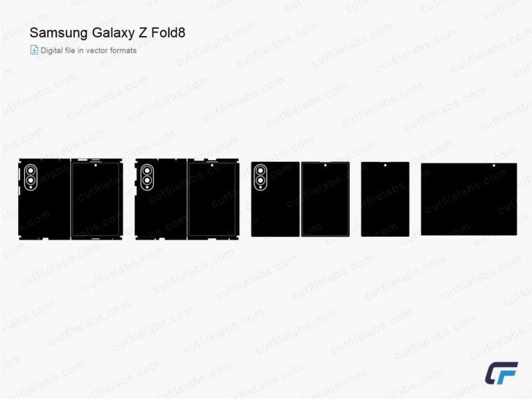 Samsung Galaxy Z Fold8 (2026) Cut File Template
