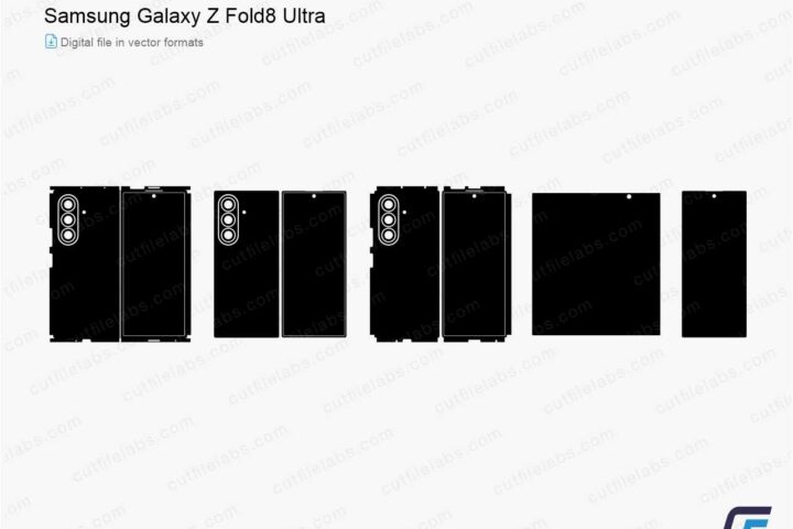 Samsung Galaxy Z Fold8 Ultra (2026) Cut File Template