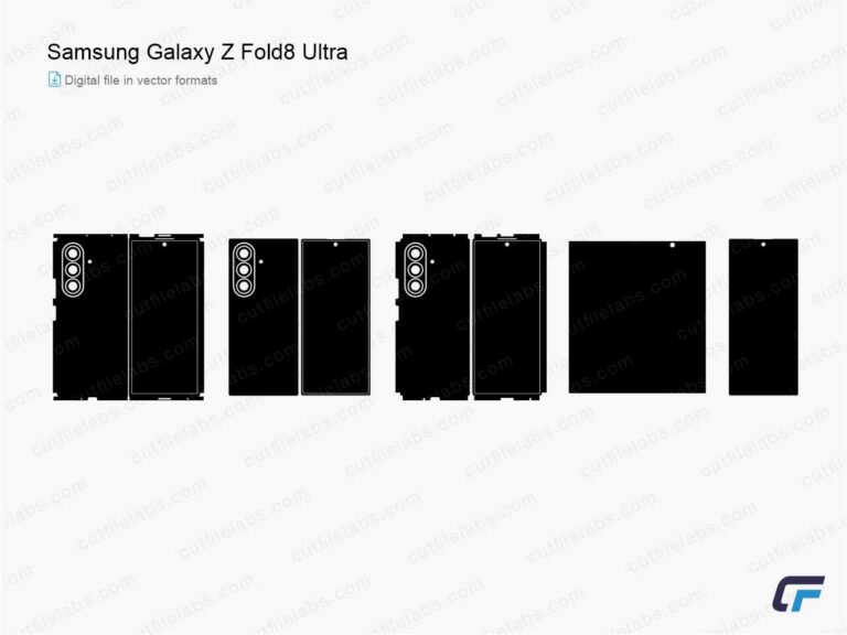 Samsung Galaxy Z Fold8 Ultra (2026) Cut File Template