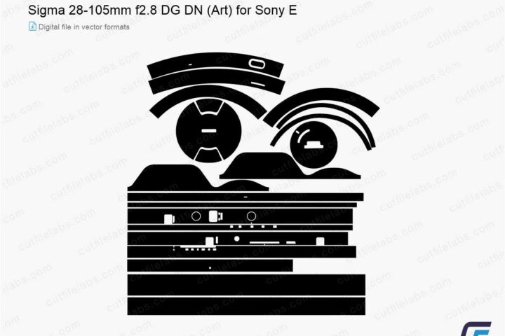 Sigma 28-105mm f2.8 DG DN (Art) for Sony E (2024) Cut File Template