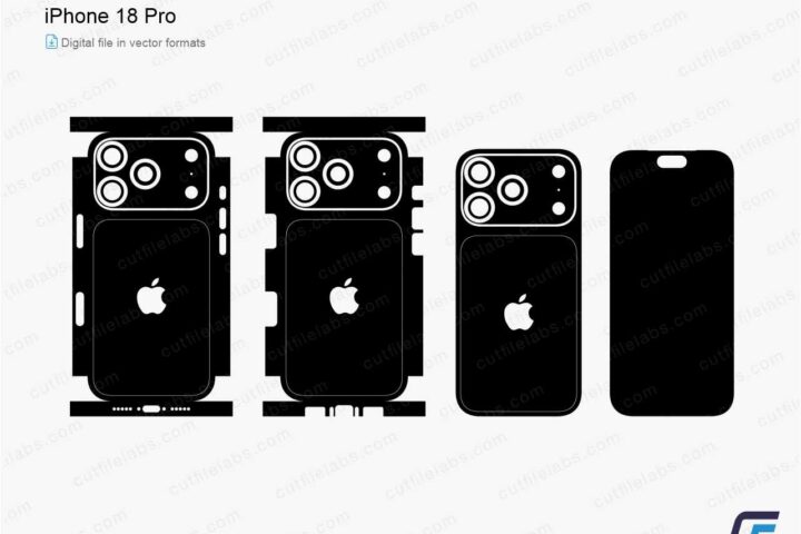 iPhone 18 Pro (2026) Cut File Template