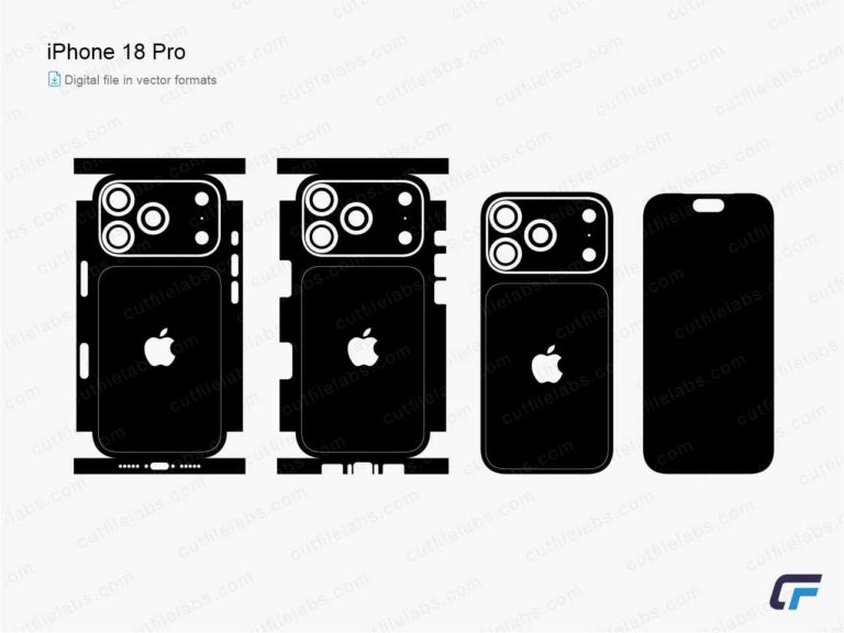 iPhone 18 Pro (2026) Cut File Template