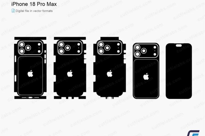 iPhone 18 Pro Max (2026) Cut File Template